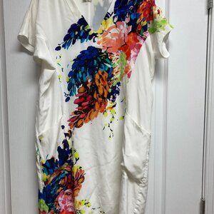 Ecru Silk Dress